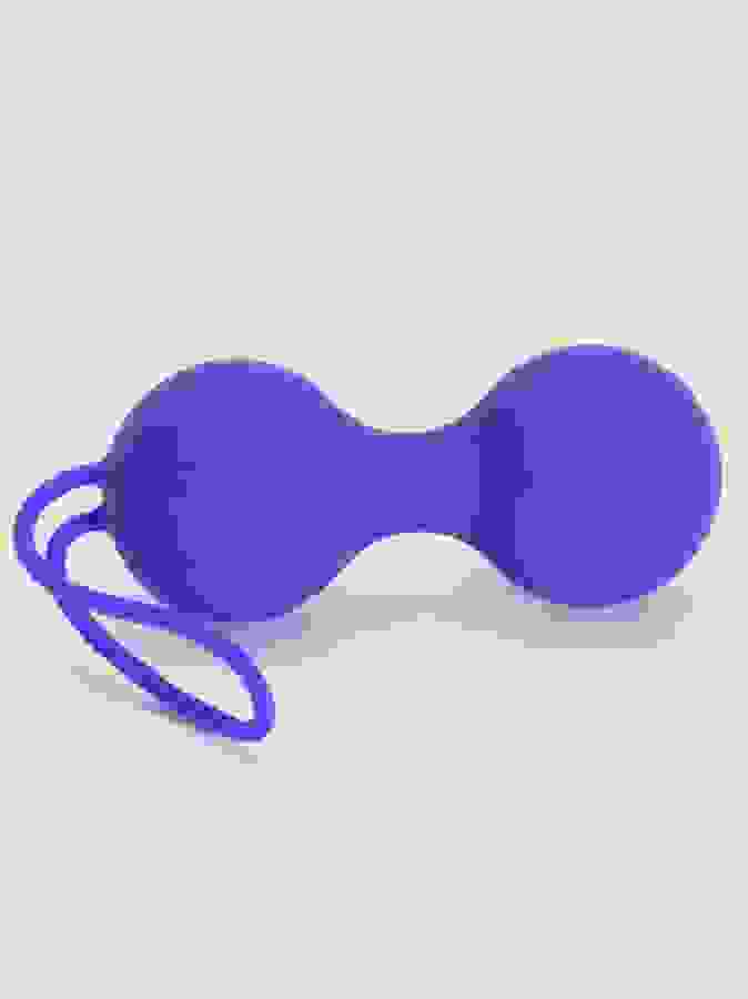 Lovehoney Main Squeeze Heavy Double Kegel Balls 3.2oz, Purple, hi-res